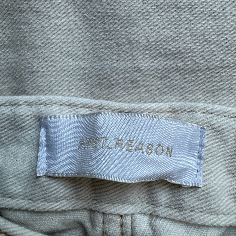 First - Reason Cream High Rise Jeans - Picture 5 of 5
